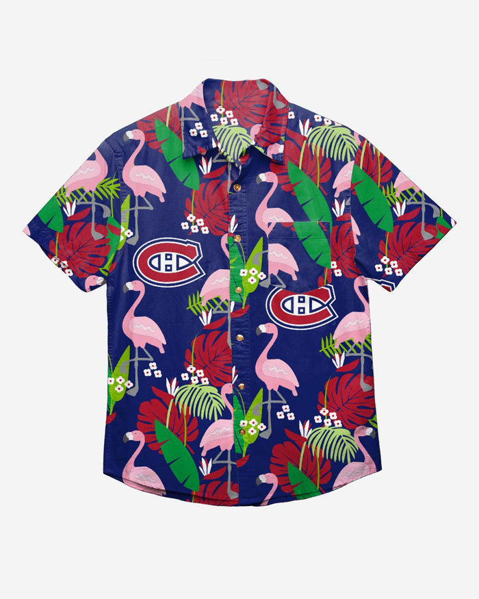 Montreal Canadiens Floral Button Up Shirt FOCO - FOCO.com