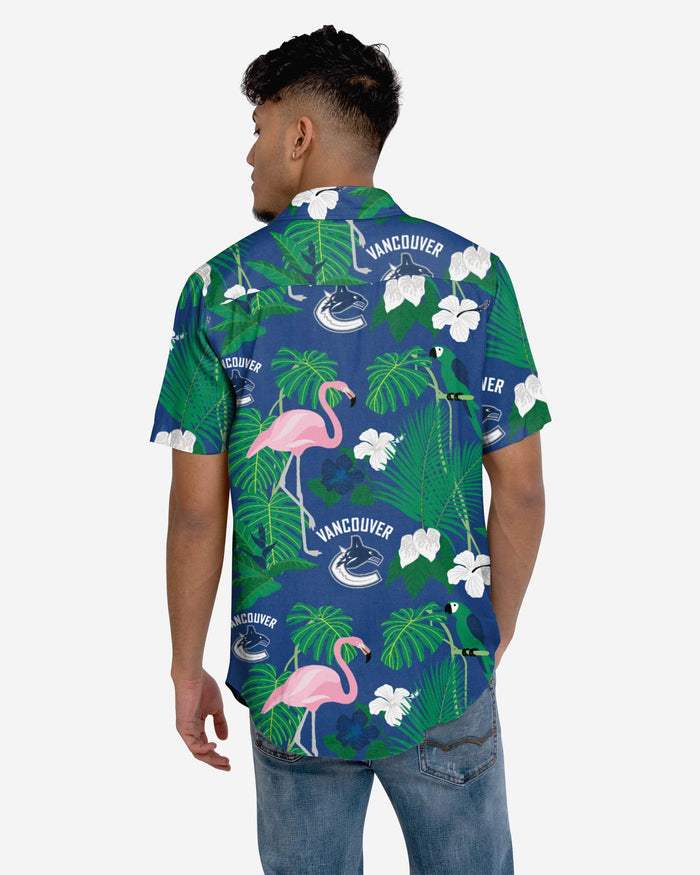NHL Vancouver Canucks Special Hawaiian Shirt With Design Button