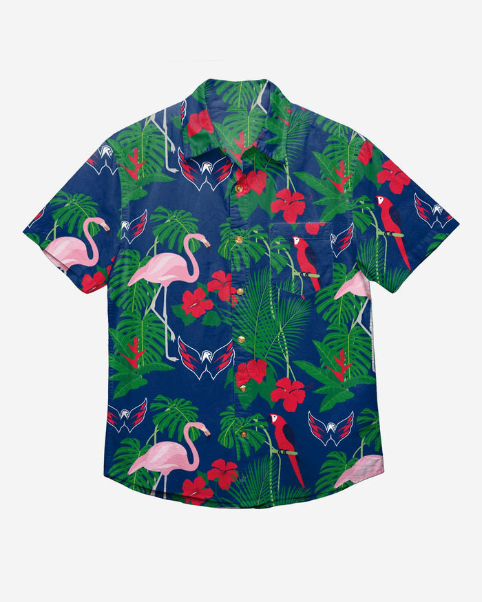 Washington Capitals Floral Button Up Shirt FOCO - FOCO.com