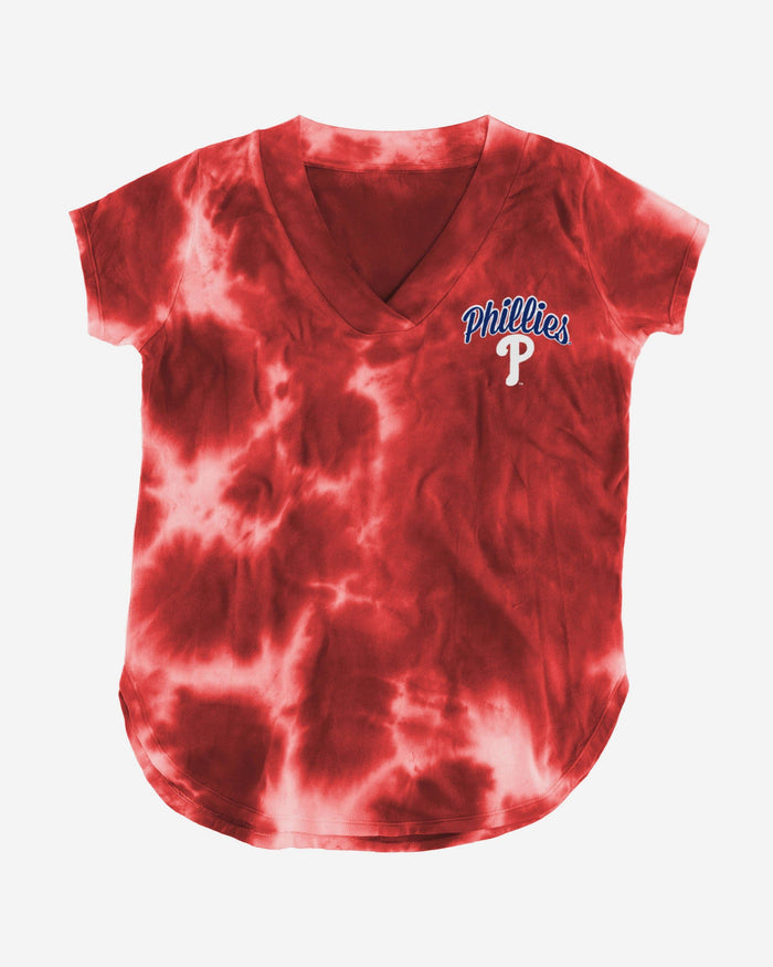 Philadelphia Phillies Womens Tie-Dye Rush Oversized T-Shirt FOCO - FOCO.com