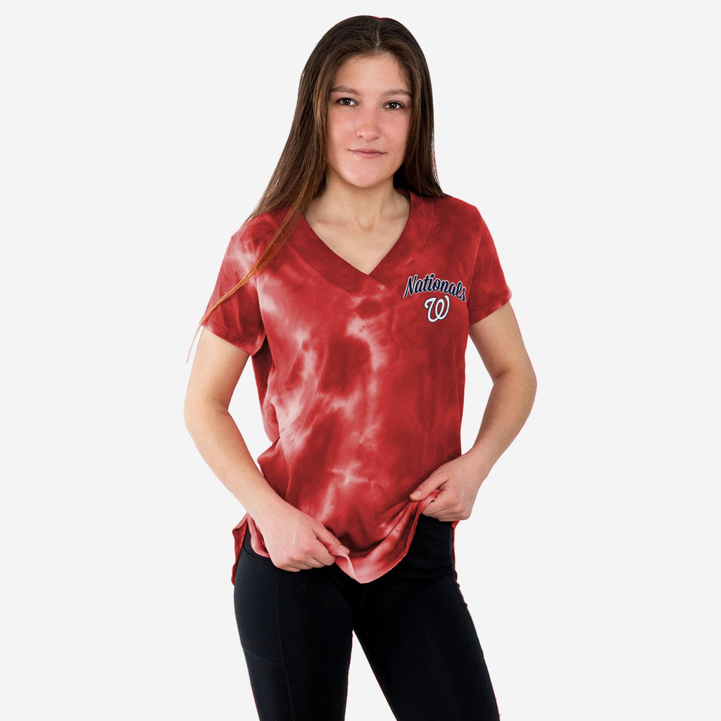 Washington Nationals Womens Tie-Dye Rush Oversized T-Shirt FOCO S - FOCO.com