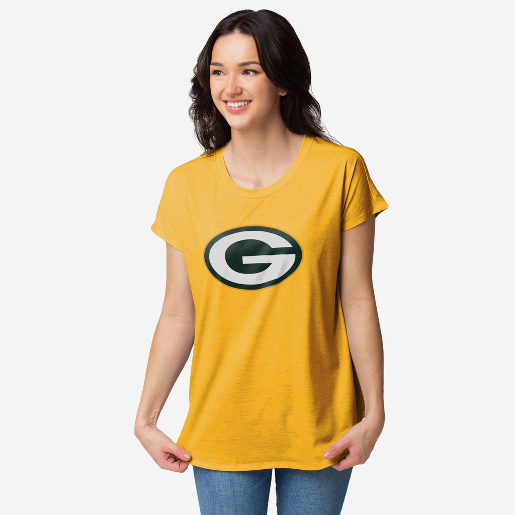 Green Bay Packers Womens Big Logo Tunic Top FOCO S - FOCO.com