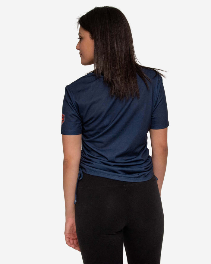 Chicago Bears Womens Ruched Replay Short Sleeve Top FOCO - FOCO.com