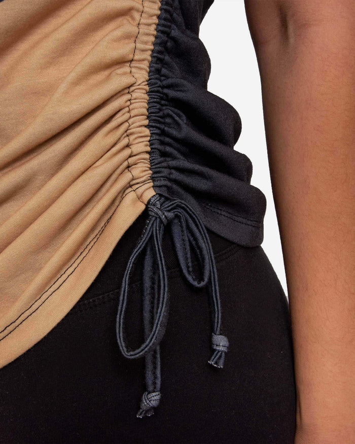 New Orleans Saints Womens Ruched Replay Short Sleeve Top FOCO - FOCO.com