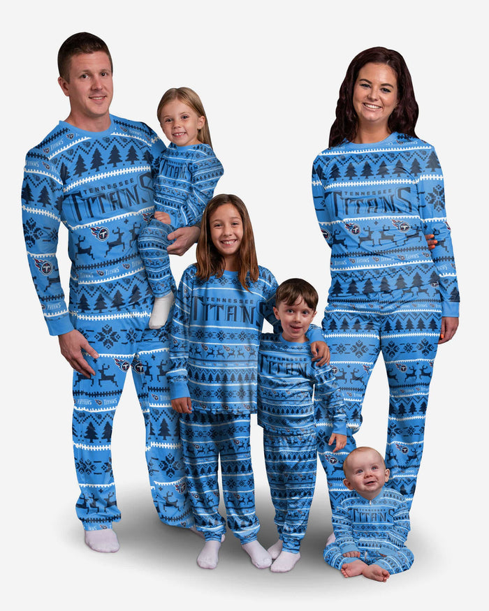 Tennessee Titans Youth Family Holiday Pajamas FOCO - FOCO.com