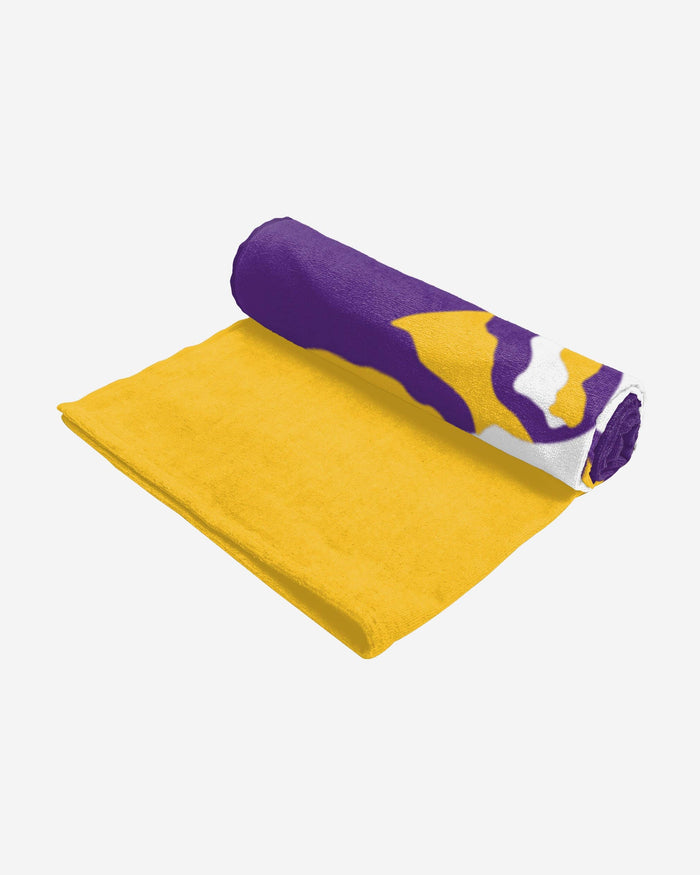 LSU Tigers Big Logo Beach Towel FOCO - FOCO.com