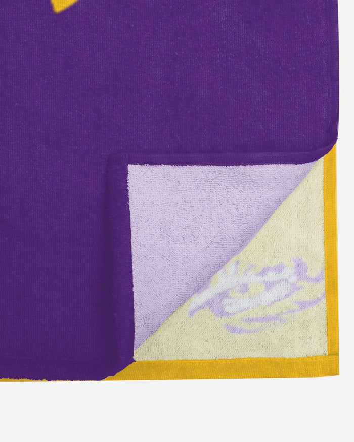 LSU Tigers Big Logo Beach Towel FOCO - FOCO.com