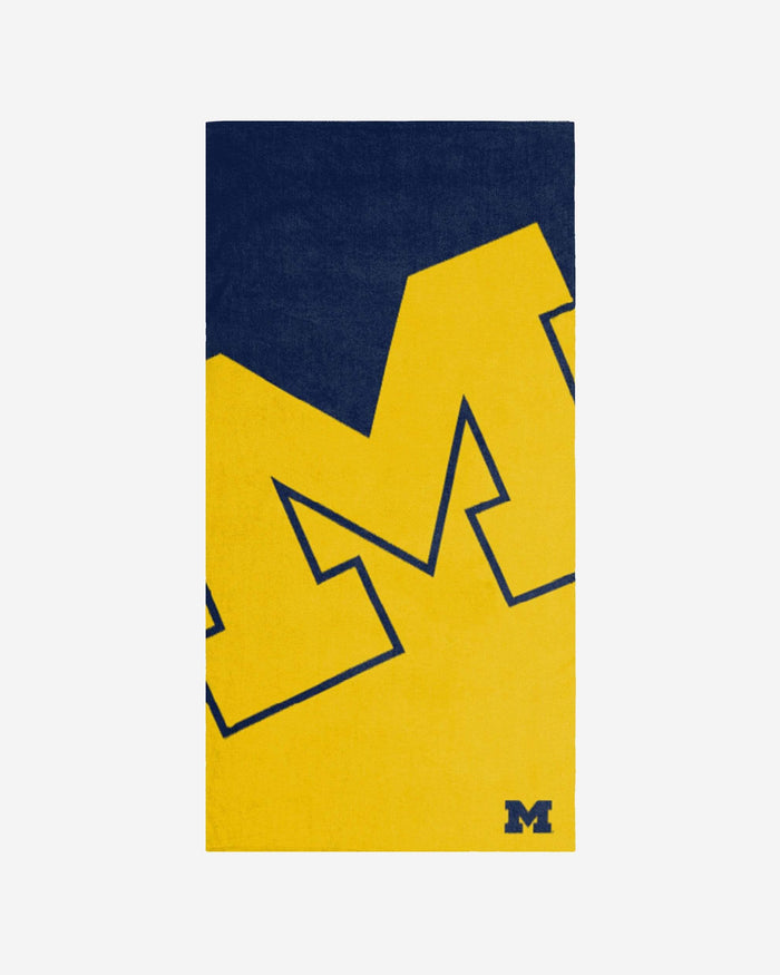 Michigan Wolverines Big Logo Beach Towel FOCO - FOCO.com