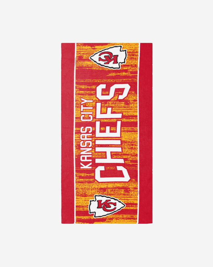 Kansas City Chiefs Big Logo Beach Towel FOCO - FOCO.com