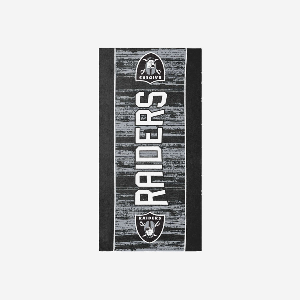 Las Vegas Raiders Big Logo Beach Towel FOCO - FOCO.com