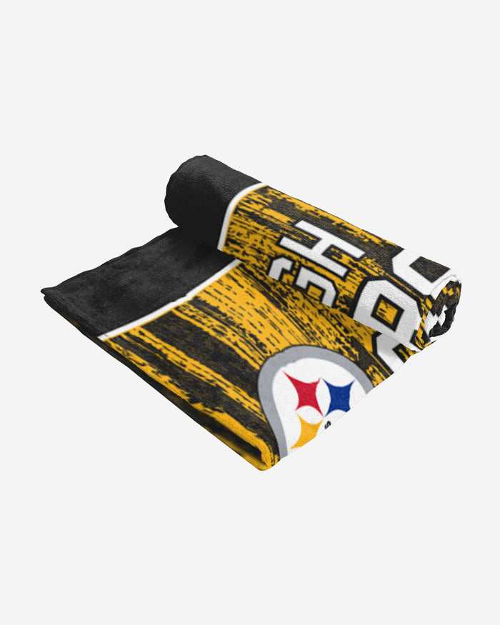 Pittsburgh Steelers Big Logo Beach Towel FOCO - FOCO.com