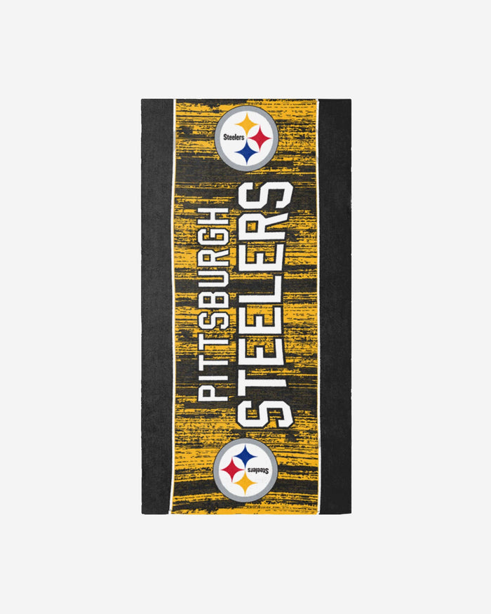 Pittsburgh Steelers Big Logo Beach Towel FOCO - FOCO.com