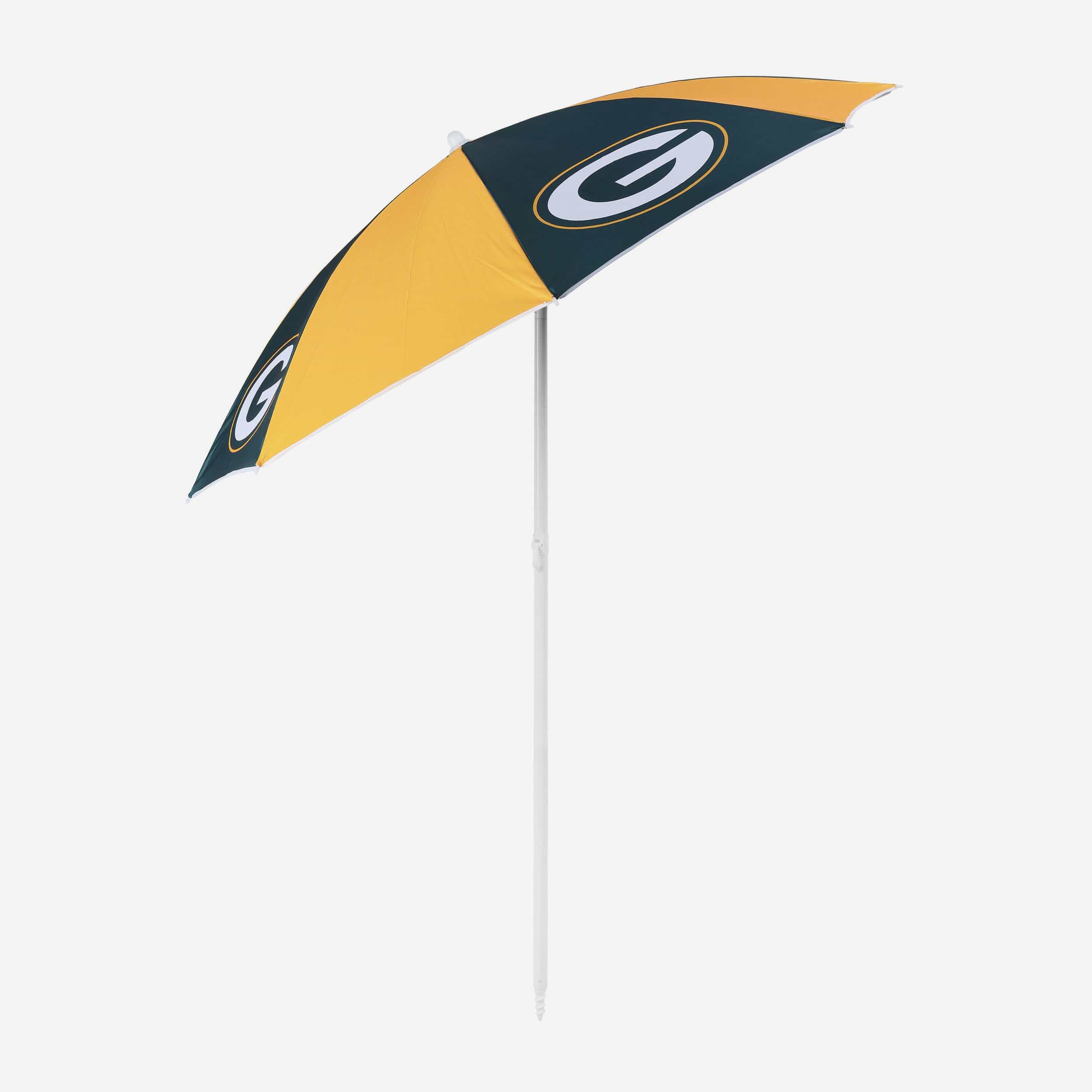 green bay packer patio umbrella Packers Beach Your Custom Logo Here this smart travel chair Colour:Blue Green Condition:Good