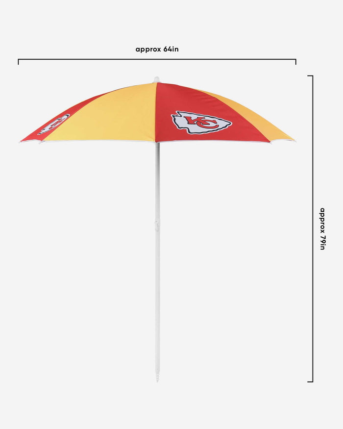 Kansas City Chiefs Beach Umbrella FOCO - FOCO.com