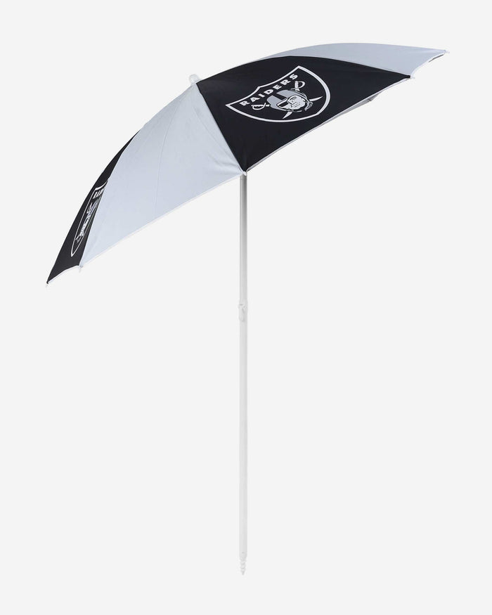 las vegas patio umbrella Las Vegas Raiders Beach Umbrella FOCO