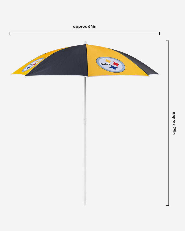 Pittsburgh Steelers Beach Umbrella FOCO - FOCO.com