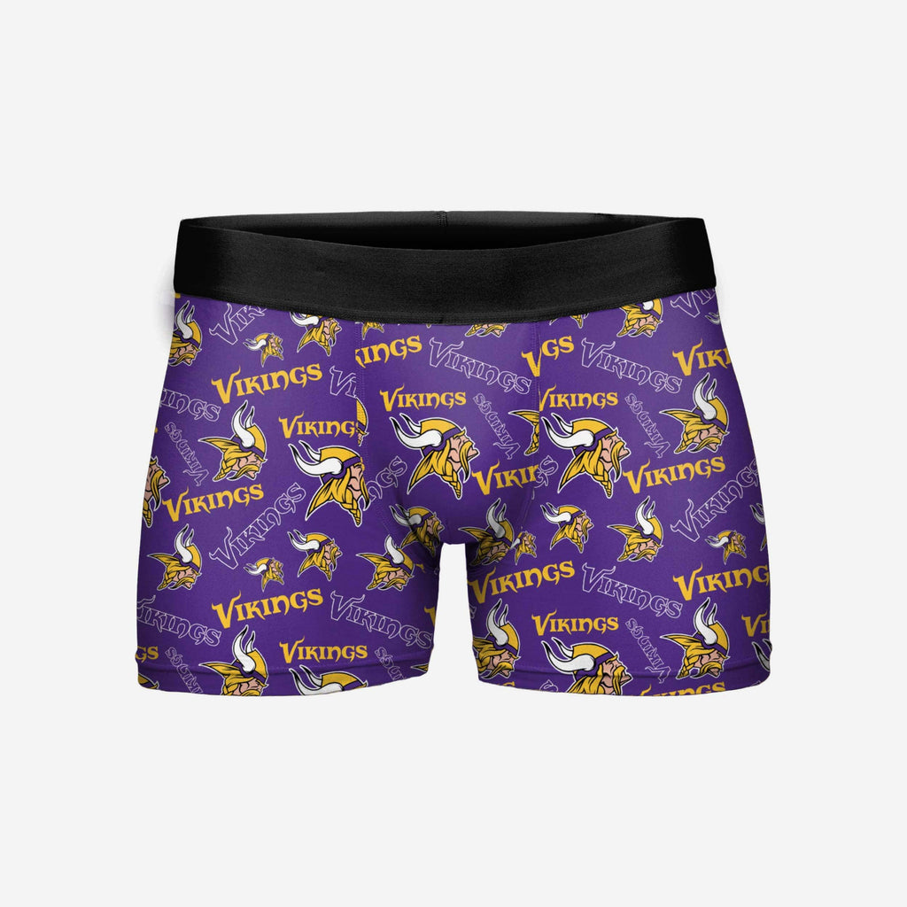Minnesota Vikings Repeat Logo Underwear FOCO M - FOCO.com