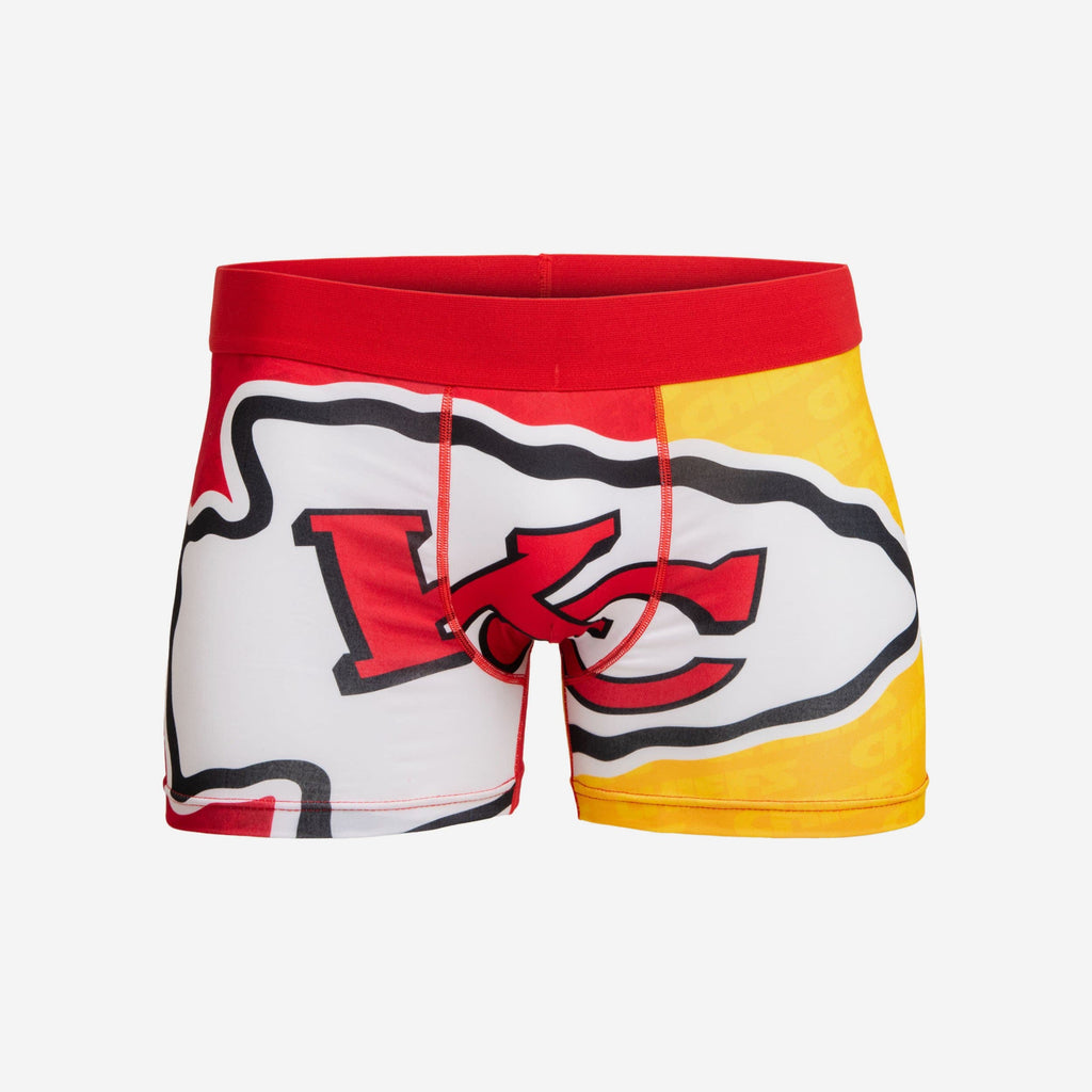 Kansas City Chiefs Printed Big Logo Underwear FOCO S - FOCO.com