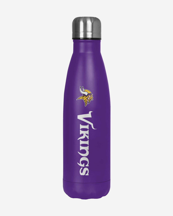 Minnesota Vikings Wordmark Chill Water Bottle FOCO - FOCO.com