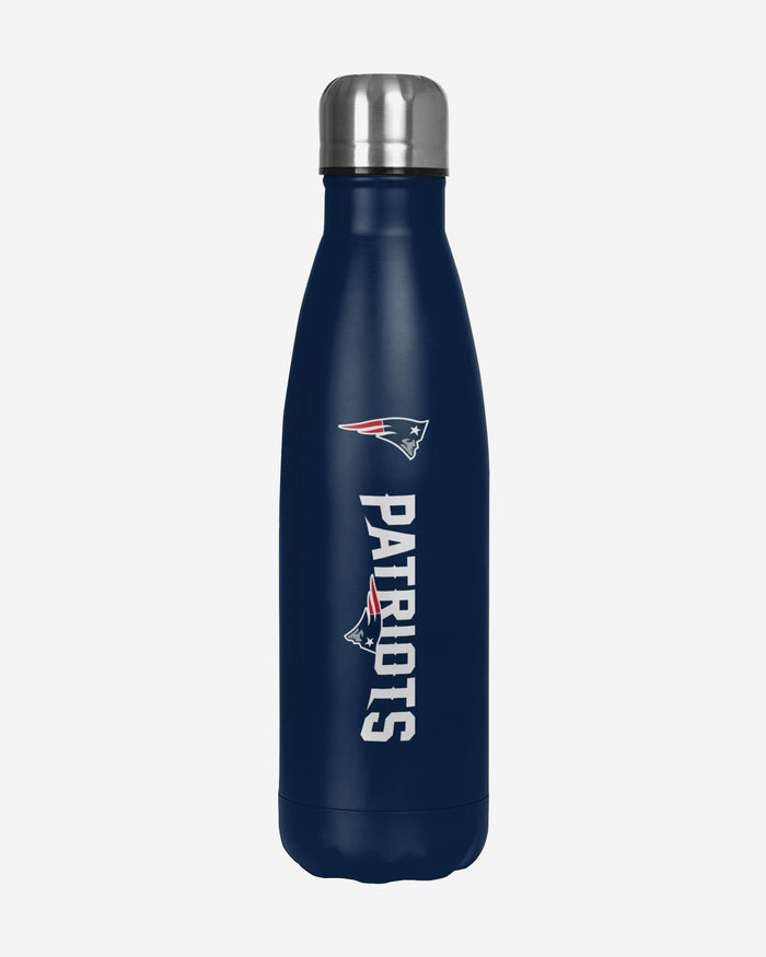 New England Patriots Wordmark Chill Water Bottle FOCO - FOCO.com