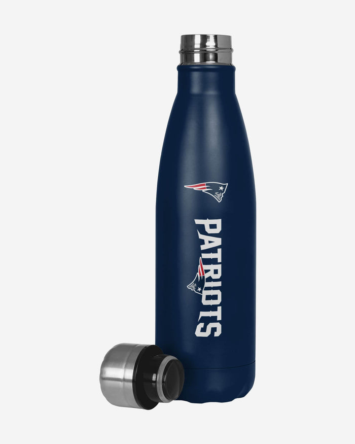 New England Patriots Wordmark Chill Water Bottle FOCO - FOCO.com