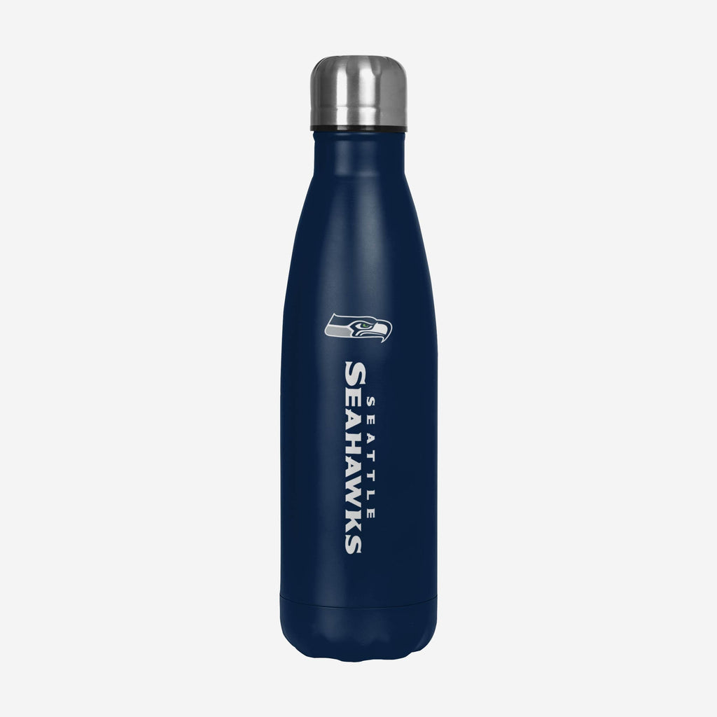 Seattle Seahawks Wordmark Chill Water Bottle FOCO - FOCO.com