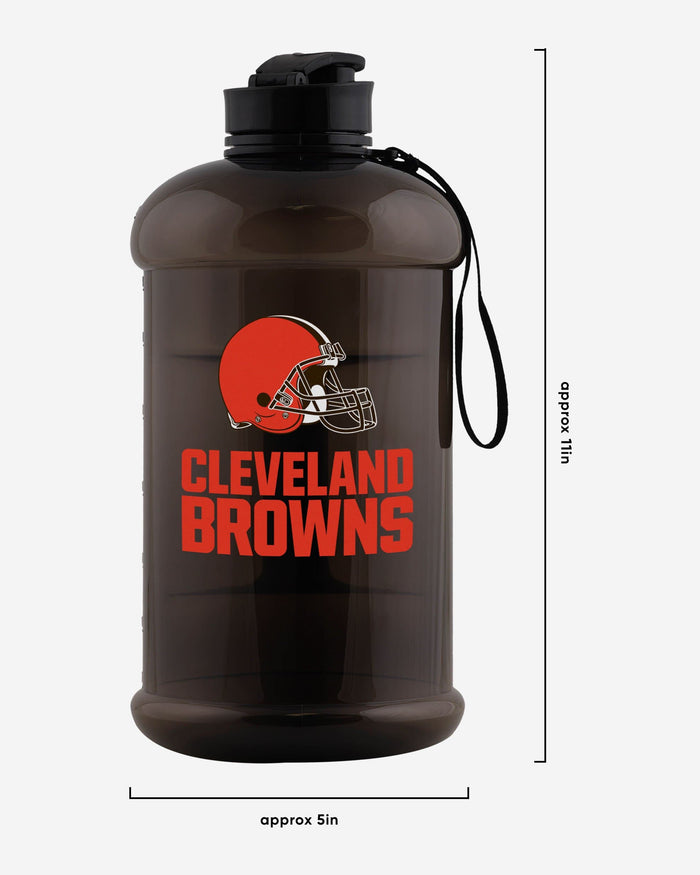 Cleveland Browns Large Team Color Clear Sports Bottle FOCO - FOCO.com