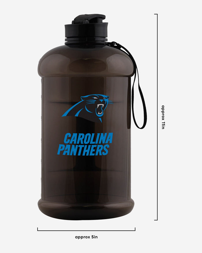 Carolina Panthers Large Team Color Clear Sports Bottle FOCO - FOCO.com