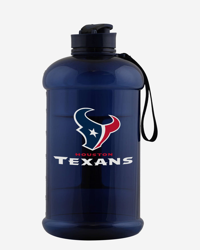 Houston Texans Large Team Color Clear Sports Bottle FOCO - FOCO.com