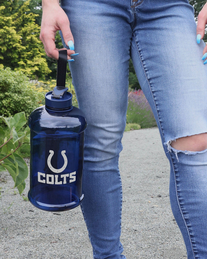 Indianapolis Colts Large Team Color Clear Sports Bottle FOCO - FOCO.com