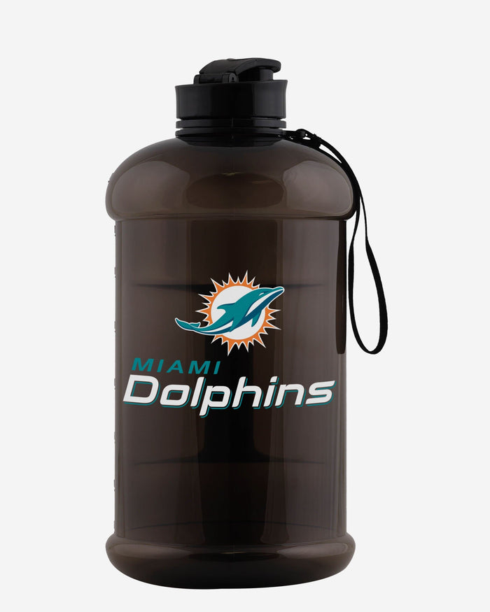 Miami Dolphins Large Team Color Clear Sports Bottle FOCO - FOCO.com
