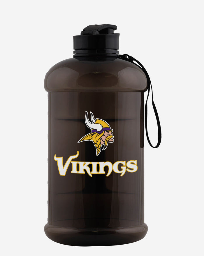 Minnesota Vikings Large Team Color Clear Sports Bottle FOCO - FOCO.com