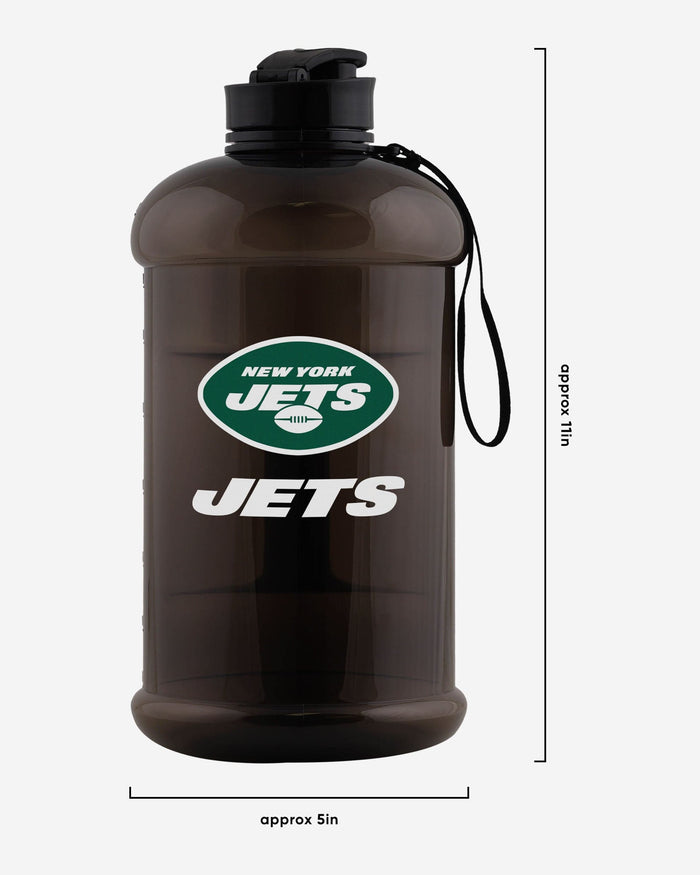 New York Jets Large Team Color Clear Sports Bottle FOCO - FOCO.com