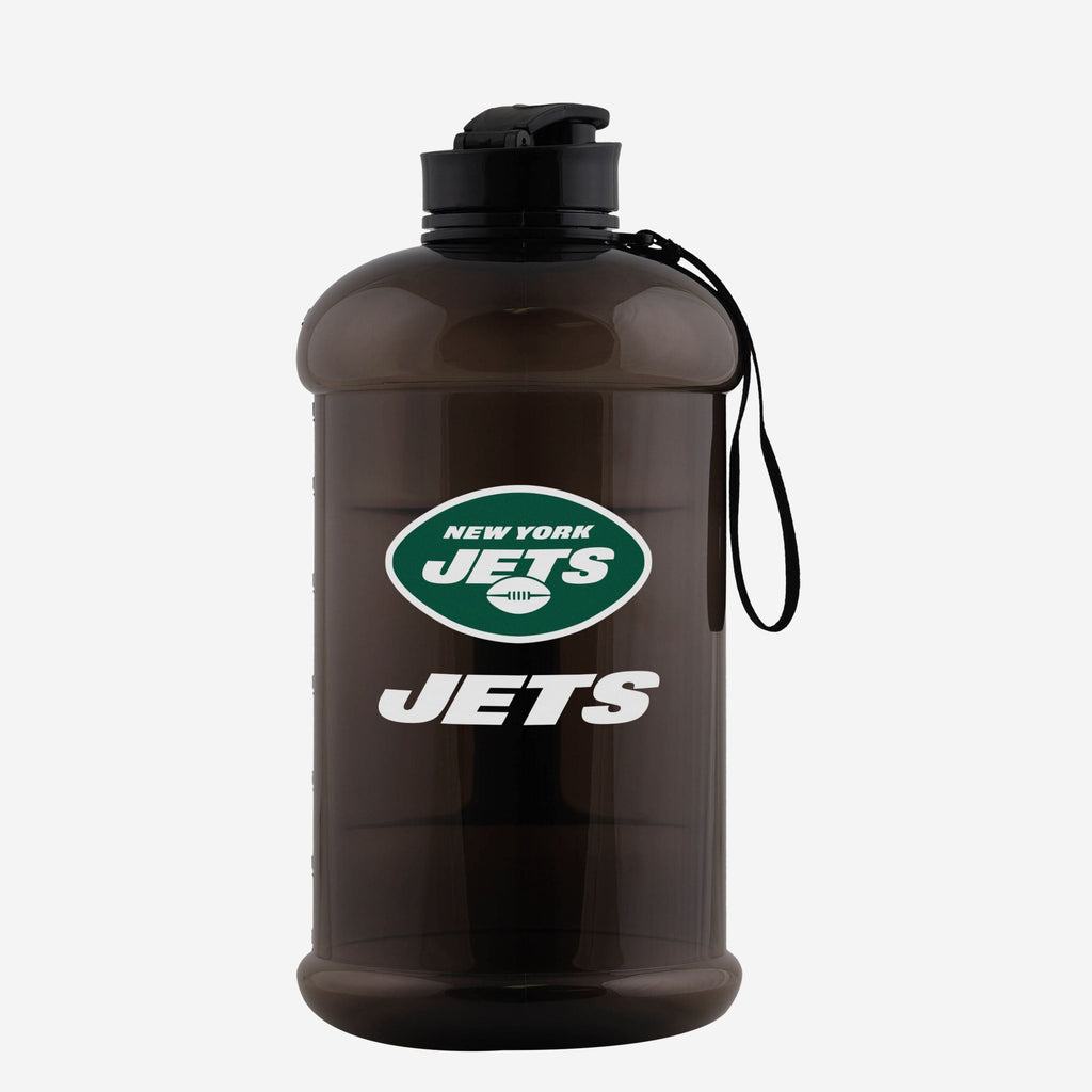 New York Jets Large Team Color Clear Sports Bottle FOCO - FOCO.com