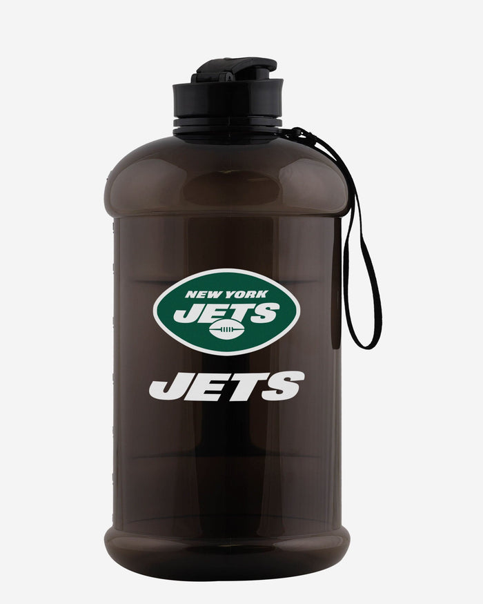 New York Jets Large Team Color Clear Sports Bottle FOCO - FOCO.com