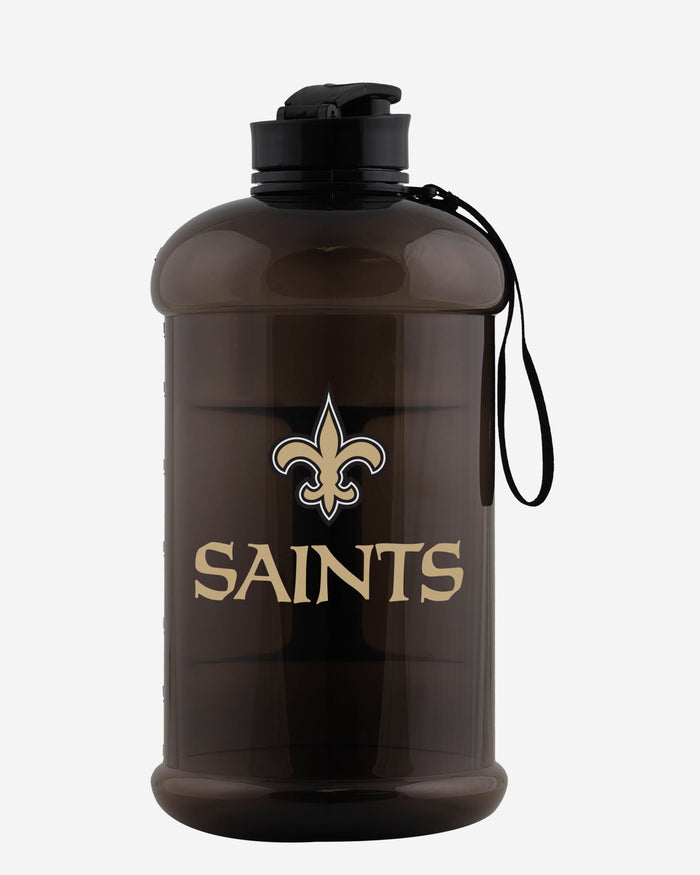 New Orleans Saints Large Team Color Clear Sports Bottle FOCO - FOCO.com