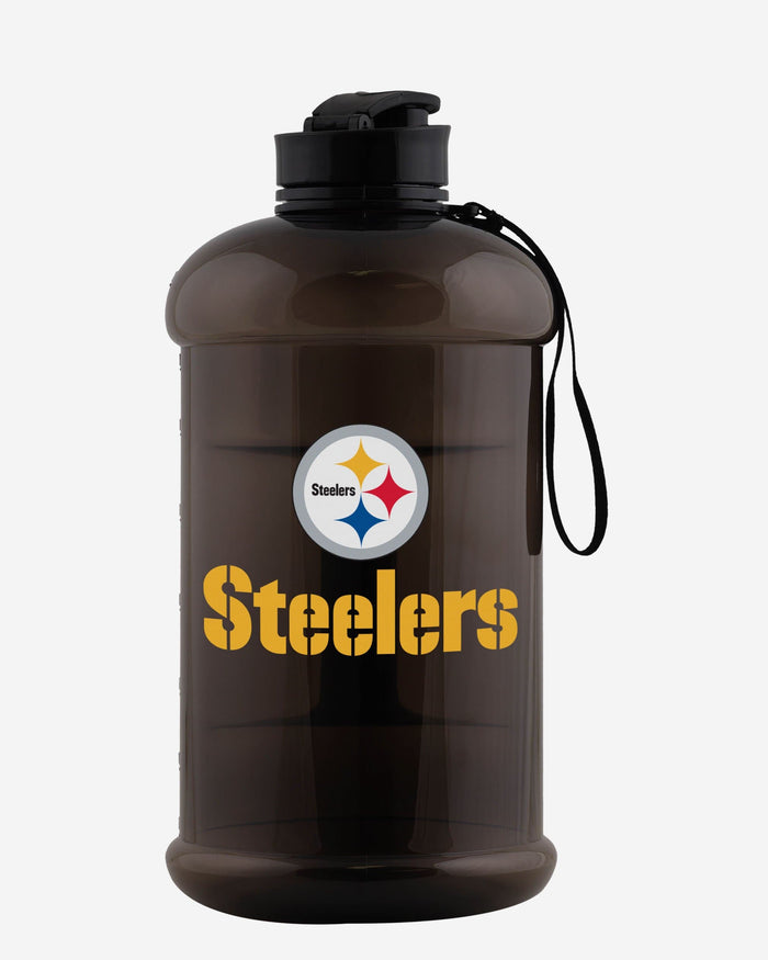 Pittsburgh Steelers Large Team Color Clear Sports Bottle FOCO - FOCO.com