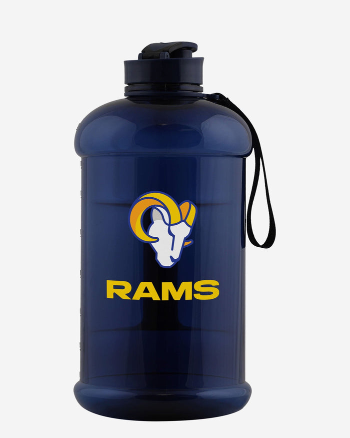 Los Angeles Rams Large Team Color Clear Sports Bottle FOCO - FOCO.com