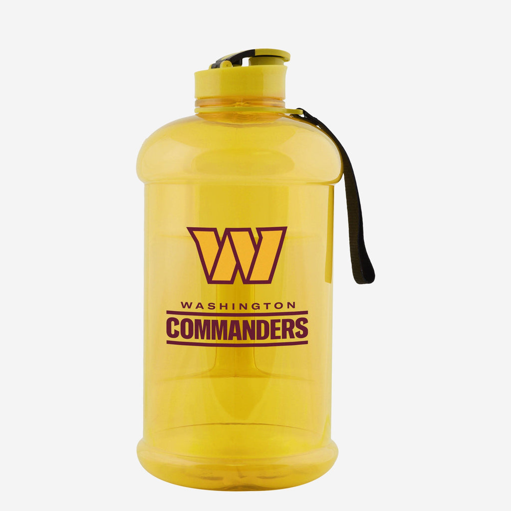Washington Commanders Large Team Color Clear Sports Bottle FOCO - FOCO.com