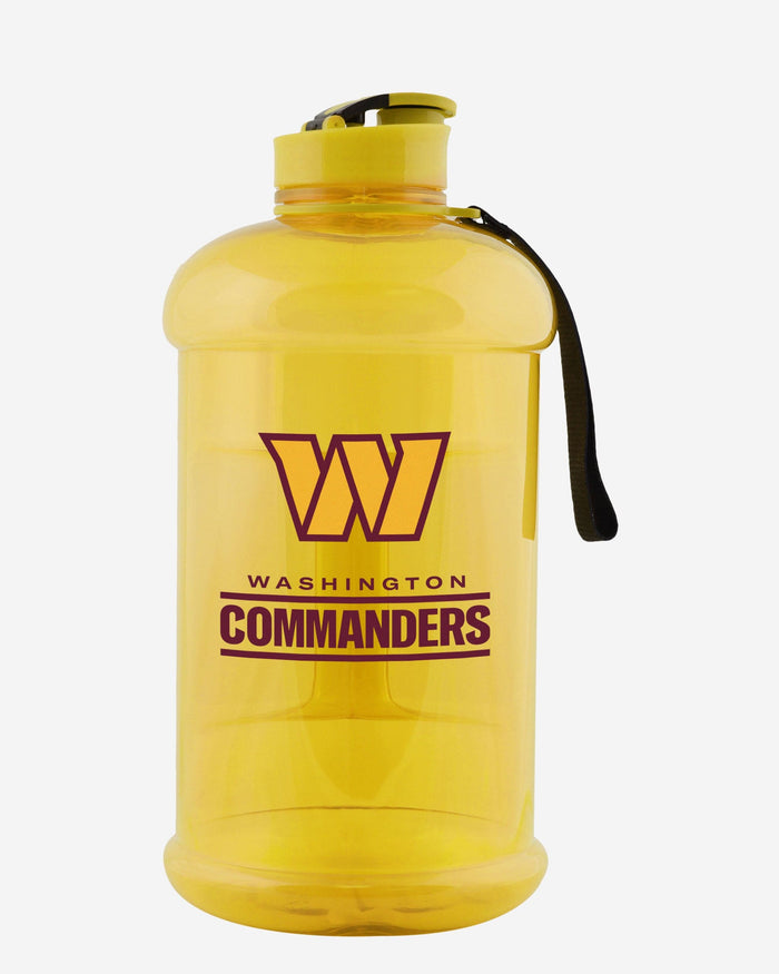 Washington Commanders Large Team Color Clear Sports Bottle FOCO - FOCO.com