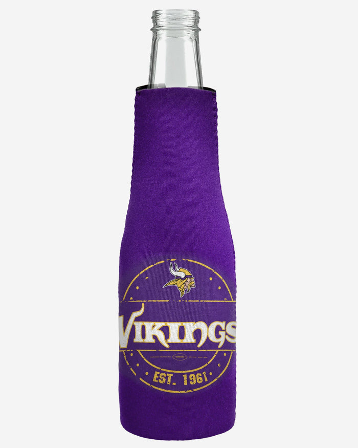 Minnesota Vikings Insulated Zippered Bottle Holder FOCO - FOCO.com