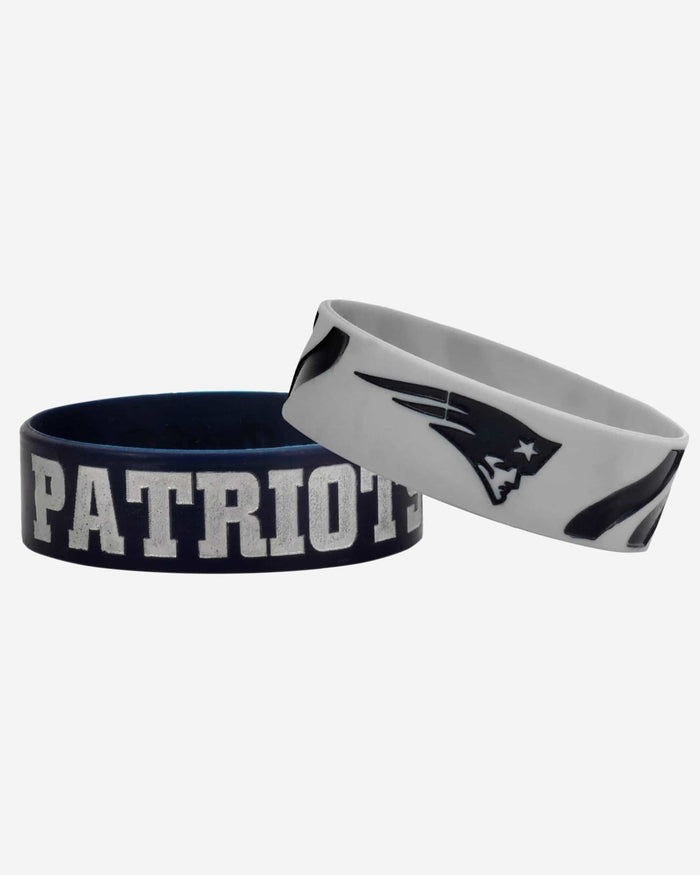 New England Patriots Bulk Bandz Bracelet 2 Pack FOCO - FOCO.com