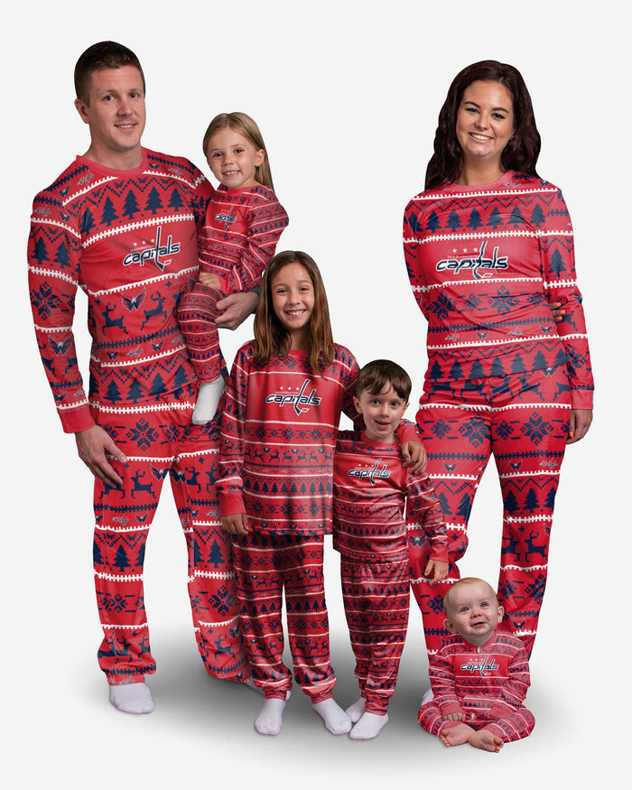 Washington Capitals Infant Family Holiday Pajamas FOCO - FOCO.com