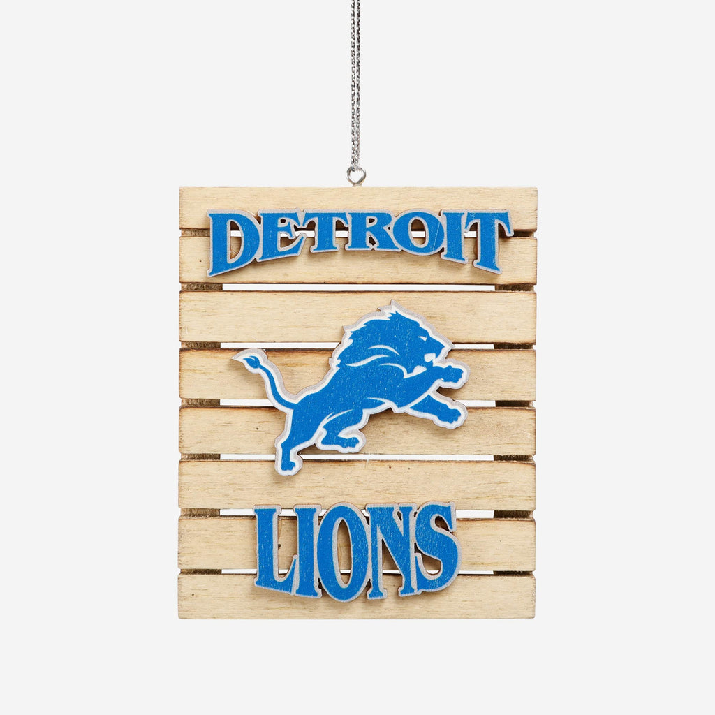 Detroit Lions Wood Pallet Sign Ornament FOCO - FOCO.com