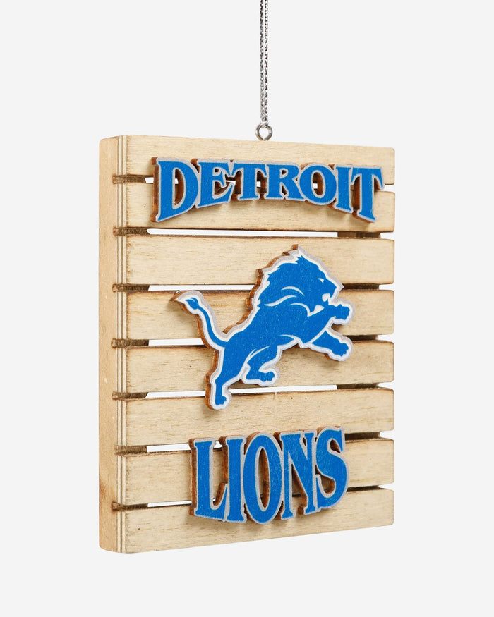 Detroit Lions Wood Pallet Sign Ornament FOCO - FOCO.com