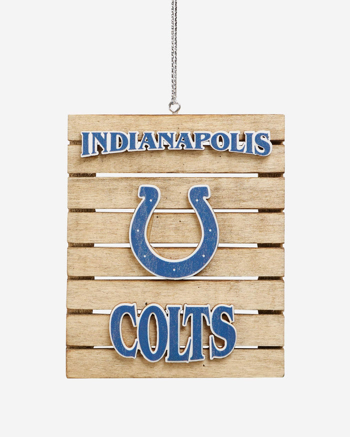 Indianapolis Colts Wood Pallet Sign Ornament FOCO - FOCO.com