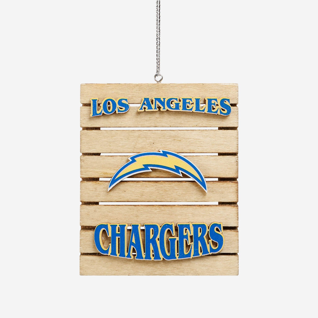 Los Angeles Chargers Wood Pallet Sign Ornament FOCO - FOCO.com
