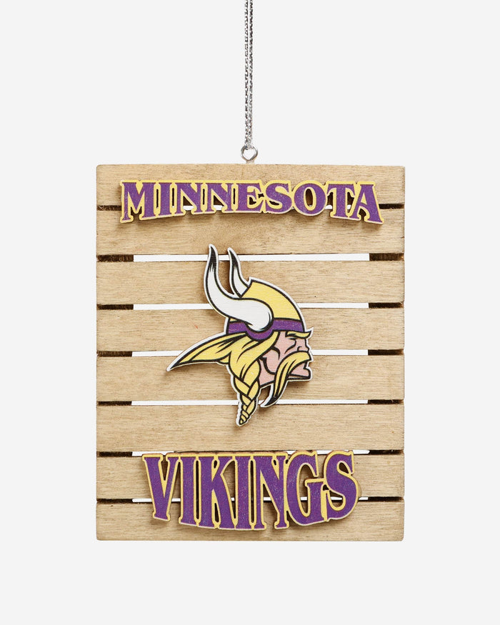 Minnesota Vikings Wood Pallet Sign Ornament FOCO - FOCO.com