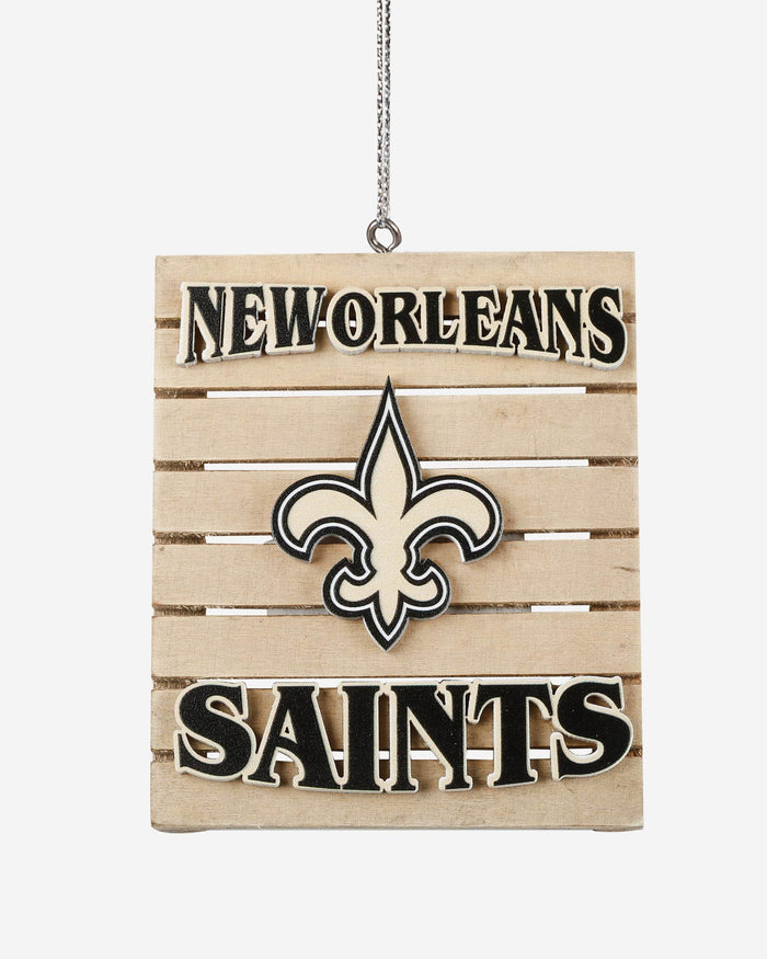 New Orleans Saints Wood Pallet Sign Ornament FOCO - FOCO.com