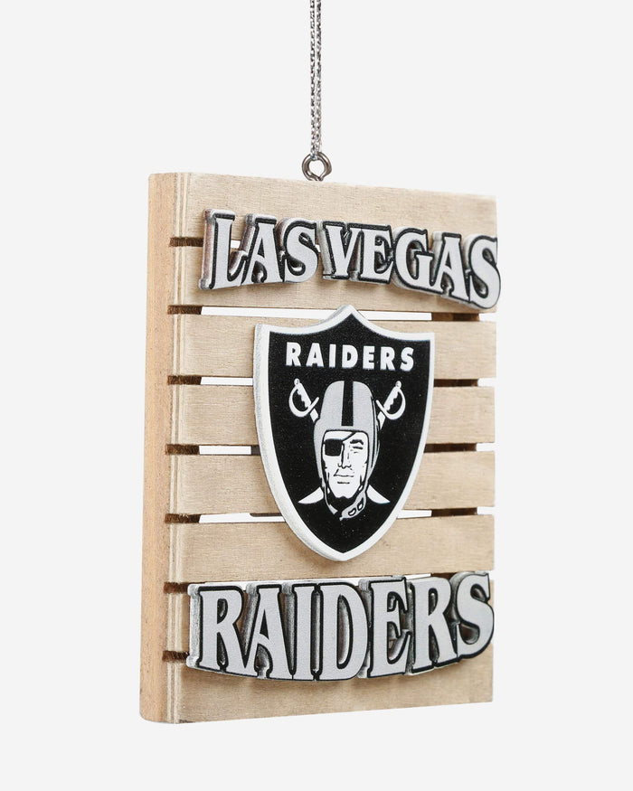 Las Vegas Raiders Wood Pallet Sign Ornament FOCO - FOCO.com